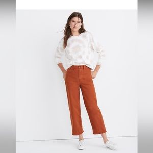 Madewell Women's Wide Leg Pants in Rust